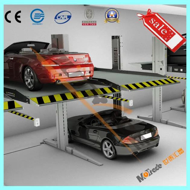 парковка на 2 уровня с приямком