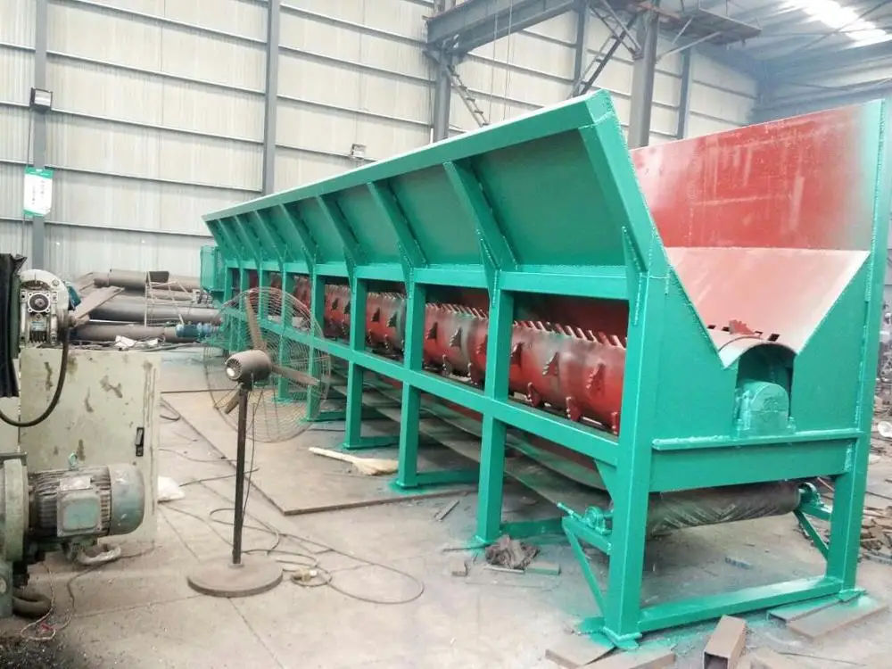 Easy Operation  Double Roller Double Slot Wood Debarker For Sale