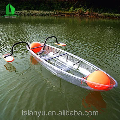 clear canoe flat bottom 2 person kayak sale