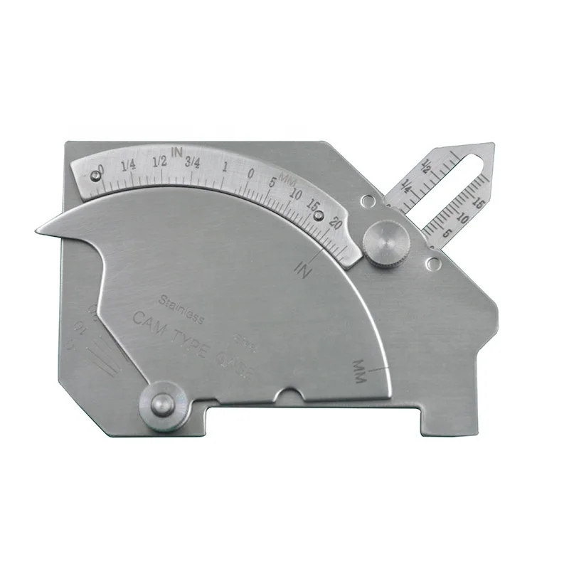 ROKTOOLS Stainless Steel Bridge Cam Welding Gauge For Angle of Preparation WG-208