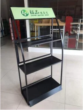 4-этажная металлическая подставка авто смазочного масла/моторного масла дисплей стенд