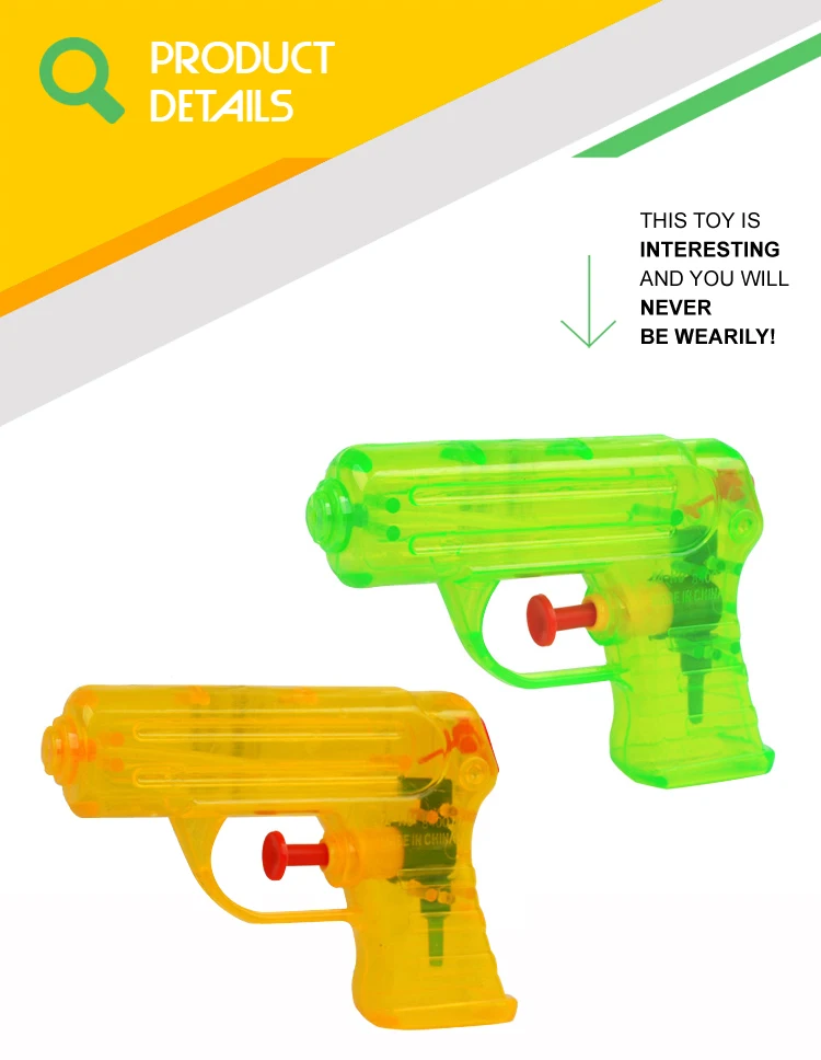 Promotional beach accessories 6pcs cheap plastic toy sniper water gun for hot selling