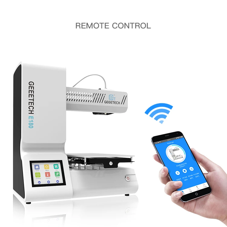 Geeetech new open source High Quality wifi remote control 3d printer E180 digital printer top slaes for school education