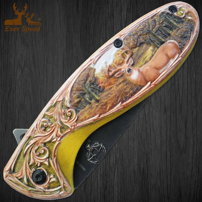 High class folding pocket camping pocket folding tactical knife survival tool