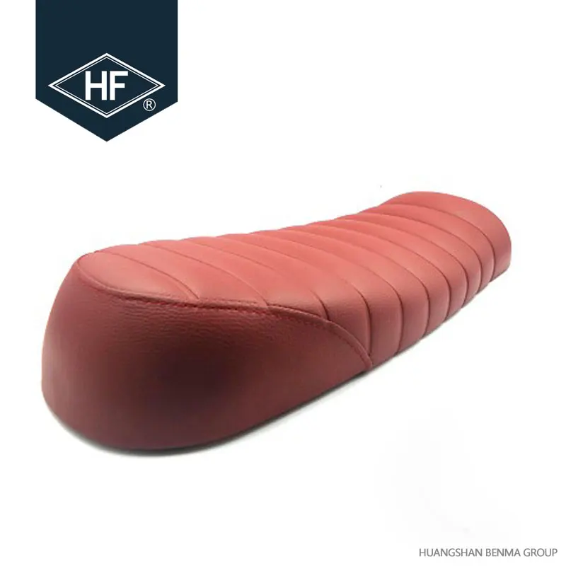Custom RED CG Cafe Racer Motorcycle Seat
