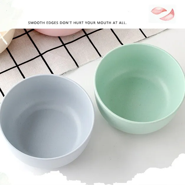 Eco-Friendly Bamboo Fiber Melamine Plastic Snack Pasta Salad Bowl Bohemian/Boho Cartoon Stocked Tableware Restaurants Weddings