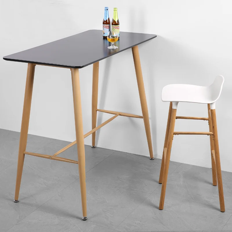 
European Favor Bar And Lounge Furniture Used Wooden Bar Furniture Square Top Bar Bistro Table 