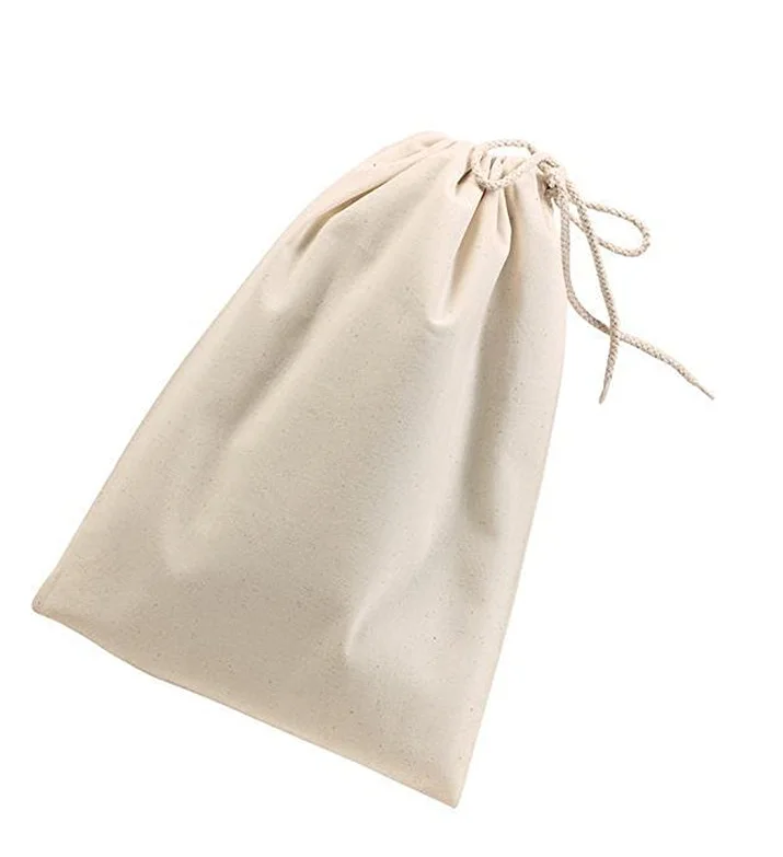 
Customized Cheap Printed Color Factory Cotton Drawstring Shoe Bag 