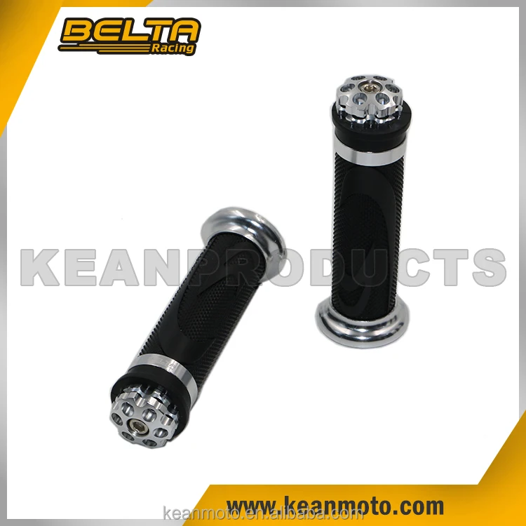 
CNC Motorcycle Anti-slip Handlebar Grips In Aluminum&PVC Fit For 7/8