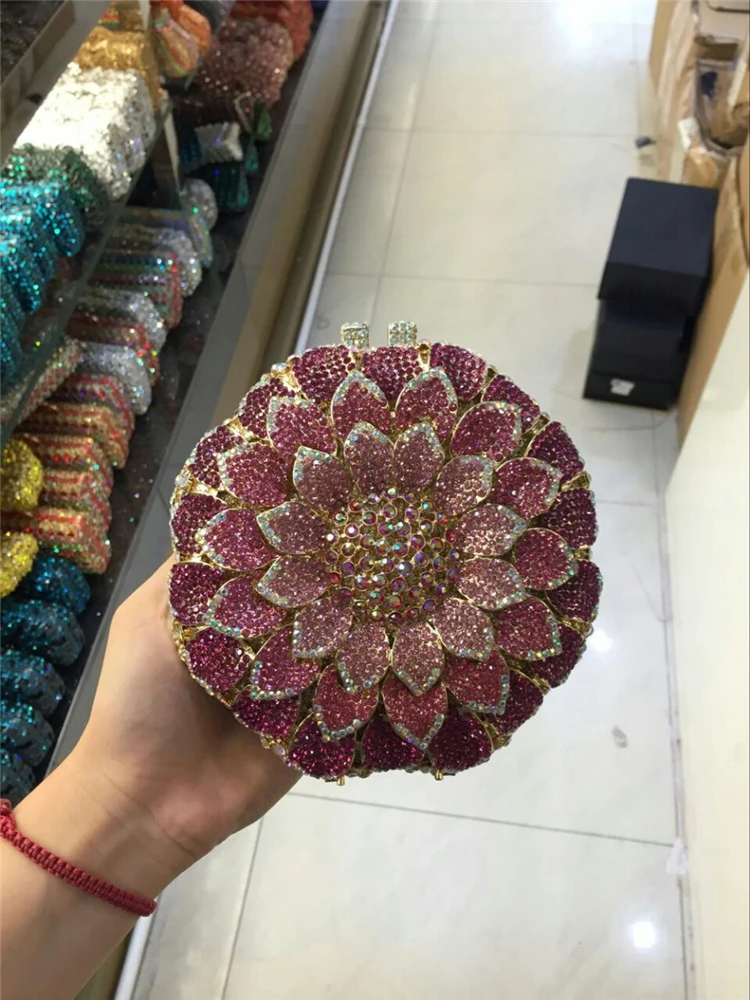 
DB710 bridale clutch bag crocodile leather clutch purse 