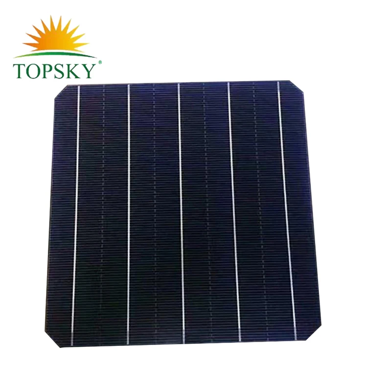 20-22% High Efficiency 156mm mono solar cell 6 inch A Grade 5BB monocrystalline solar cell for sale