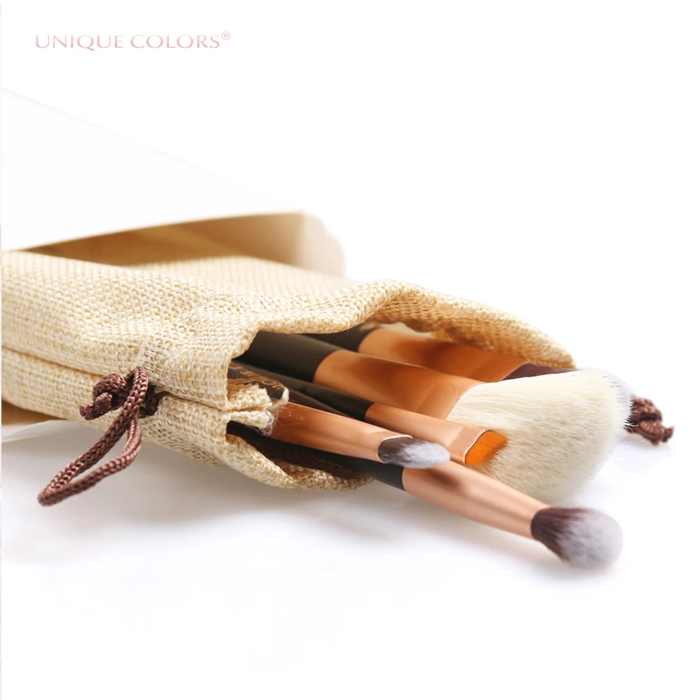 Unique Colors 5pcs Foundation Facial Make Up Brush Nylon Hair Powder Makeup Brush