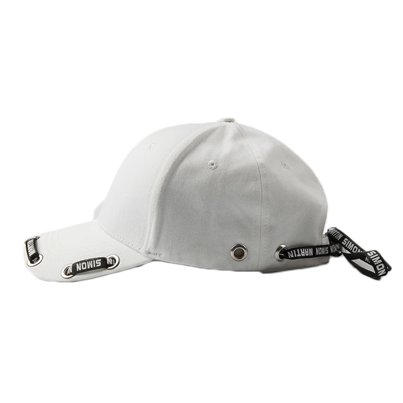 New Design Fashion Black Baseball Cap Hats with Long Ribbon