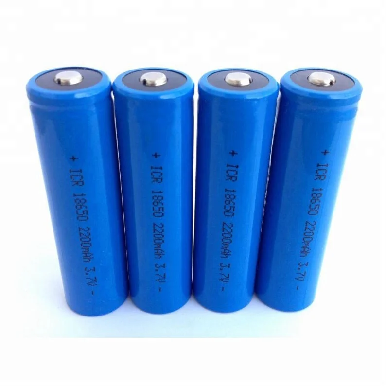 3.7v 2200mAh Pointed End 18650 Lithium Ion Li-ion Battery Cell