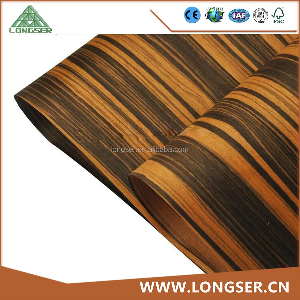 Decoration Grade 2X8 Recon Ebony Fancy Veneer Wood