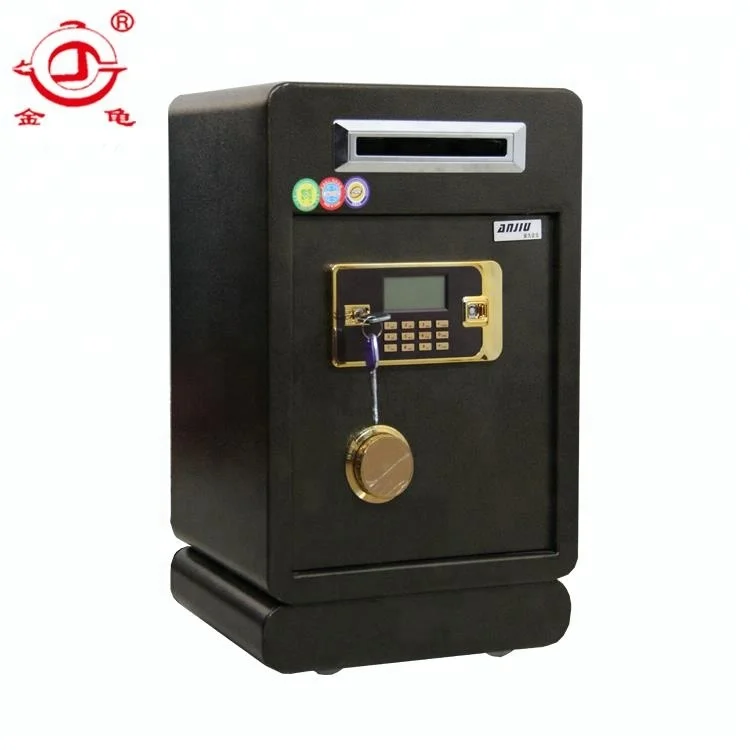 Fashion electronic digital iron cash safe drop box,safety boxes for money
