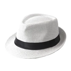 2019 Simple factory price paper made fedora hats men with black band