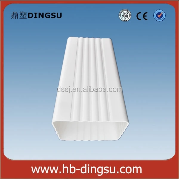 PVC Rainwater Gutters Large Plastic Trough in 7 Inches