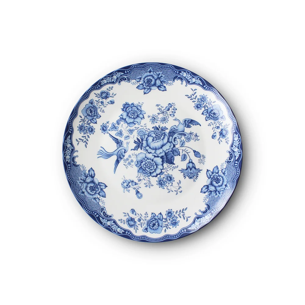 Luxurious Pakistan White Gold Ceramic Wedding Charger Plate Crokery Dinner Set Dinnerware