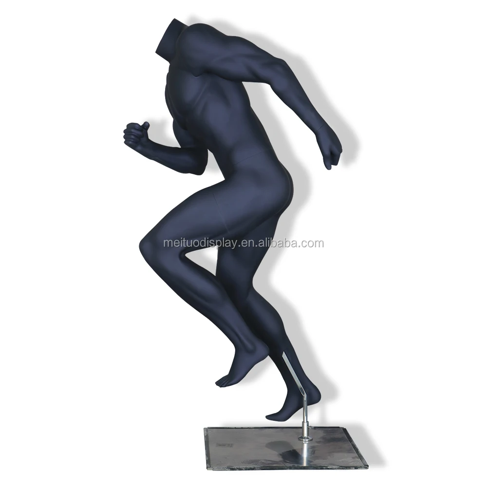 2017 SZ Meituo new arrival black muscular high quality male running sports mannequin