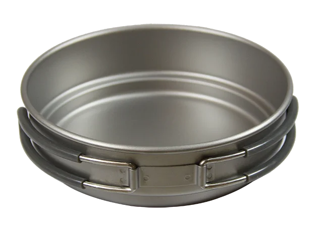 OUTDOOR CAMPING HIKING TITANIUM 400ML 1.2L COOKWARE CAMPING POT 2 PCS SET