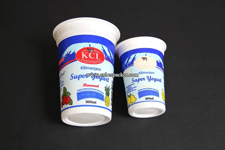 Автоматическая роторная йогурт кубок запайки йогурт кубок наполнения и запайки