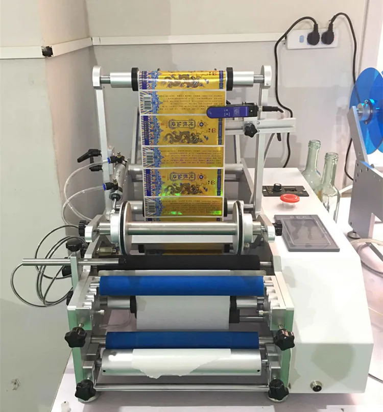 
Electric semi auto type 2 sides label machine labeling manual machines for bottles 