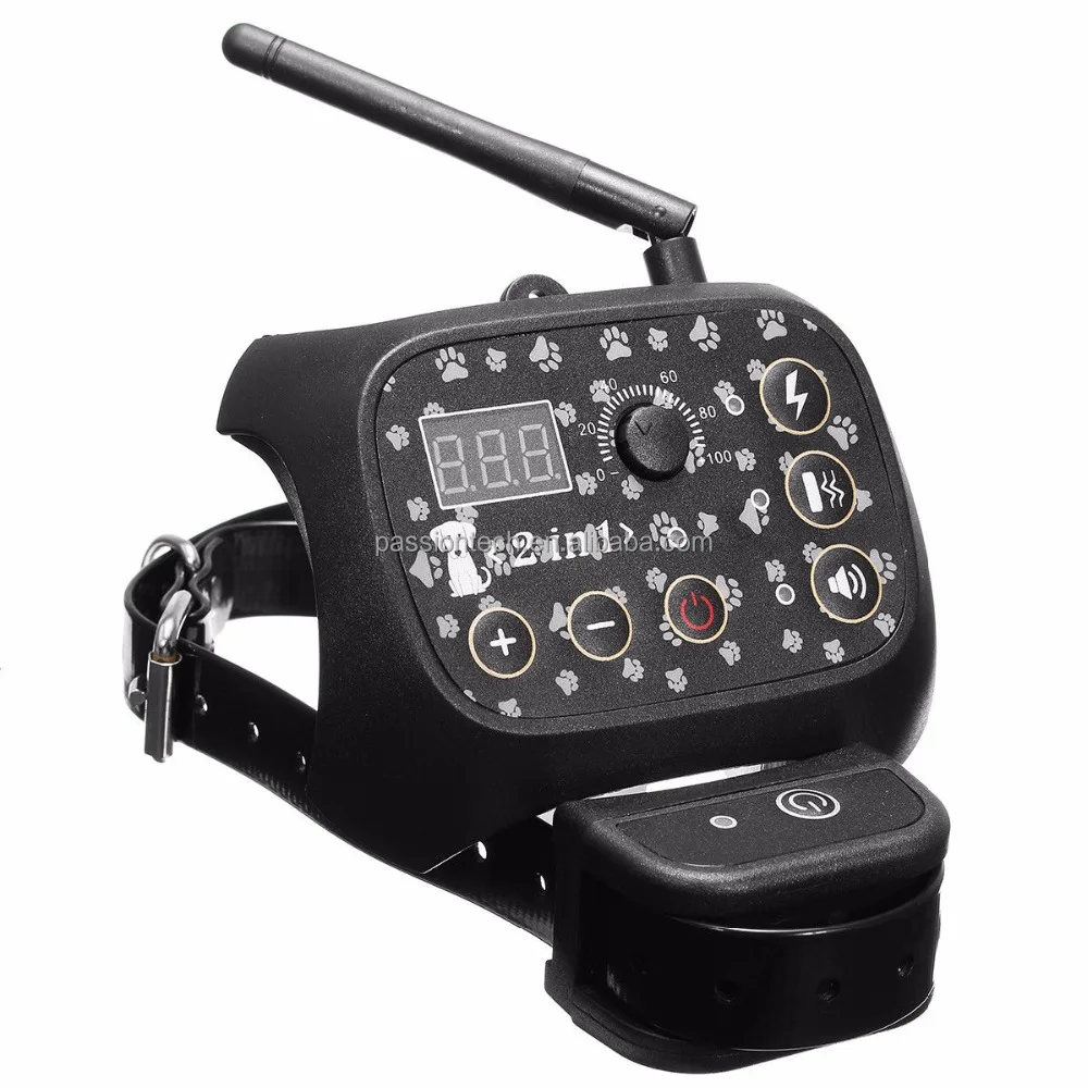 Kit Dressage Chien Cloture Sans Fil Anti Aboiement Rechargeable Collier Etanche TF68