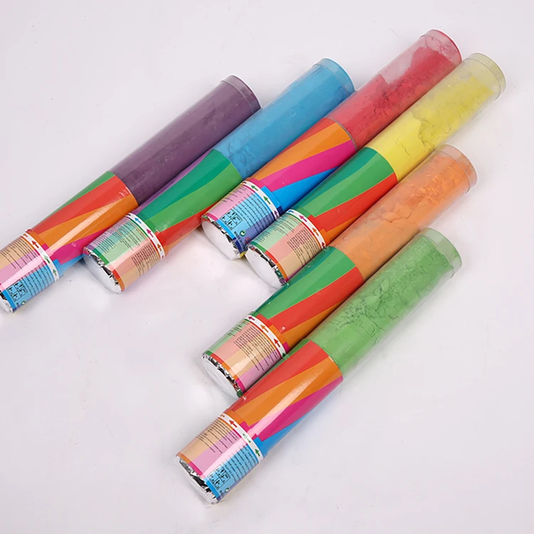 Best Selling Color Run 30 cm Wholesale Holi Powder Smoke Confetti Cannon
