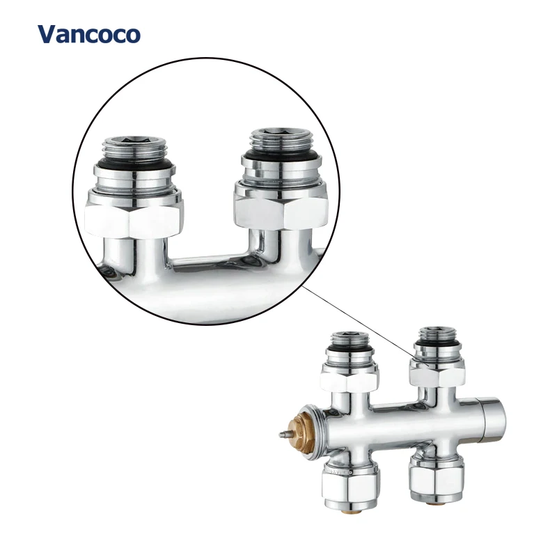 Vancoco IV126 thermostatic trv radiator H valve brass for radiator