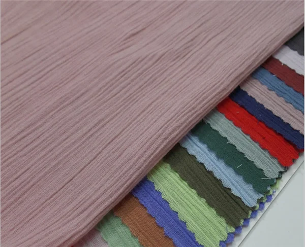 
100% Cotton woven cloth crepe woven fabric for shirt and clothing 