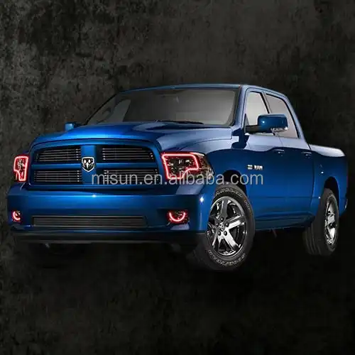 12v auto led RGB angel eyes halos headlight kit for Ram Dual