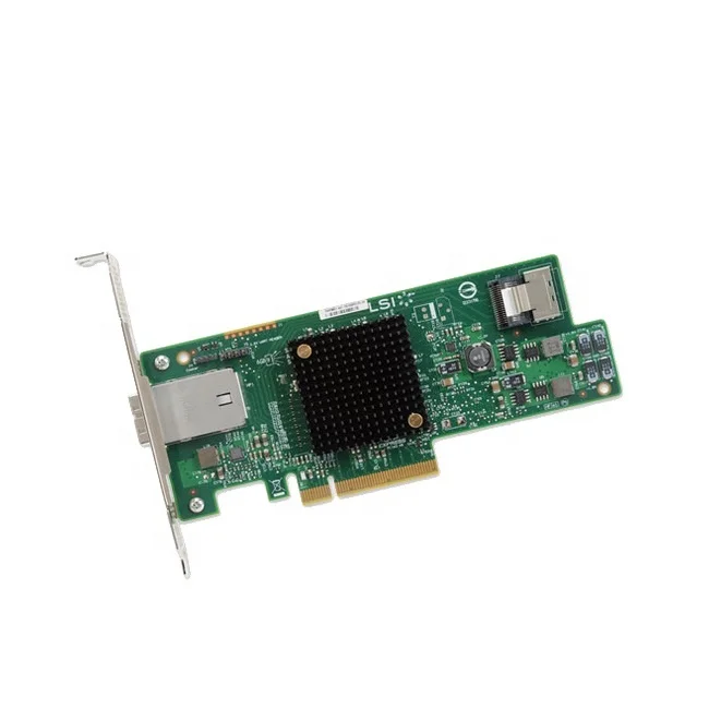
 LSI SAS 9217-4i4e сетевой адаптер SAS 9217-4i4e 8-портовый 6 ГБ/сек. SAS + SATA PCI Express и надписью «HBA»  