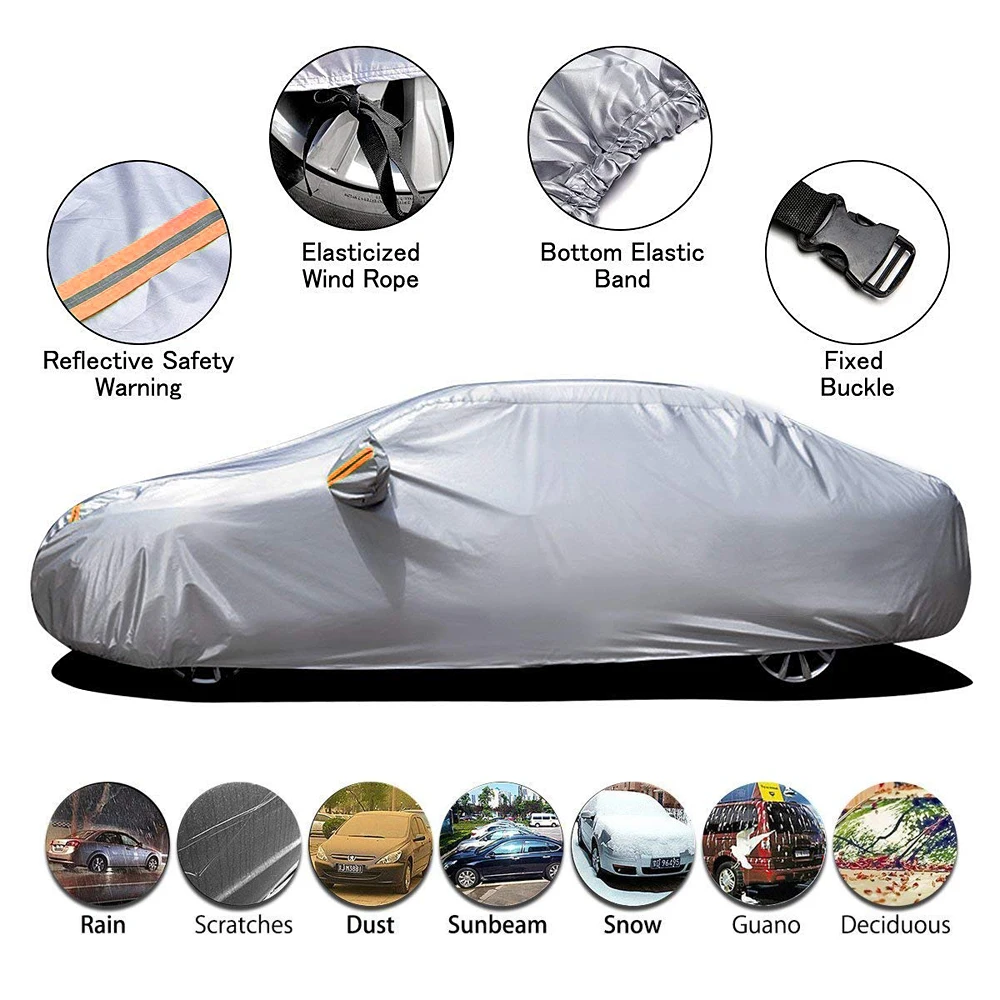 PEVA compound cotton material durable high quality outdoor full car cover waterproof