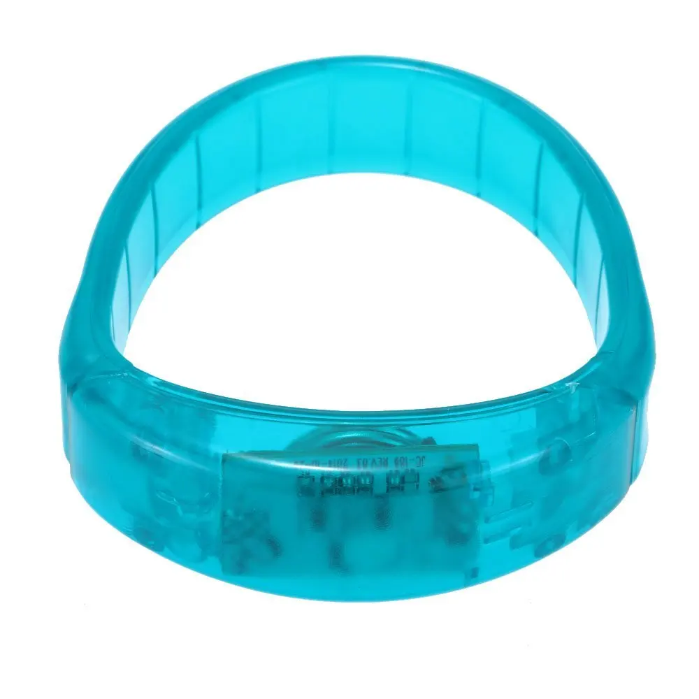 Customized Logo Party Bracelet Voice Control Wristband TPU Led Bracelet