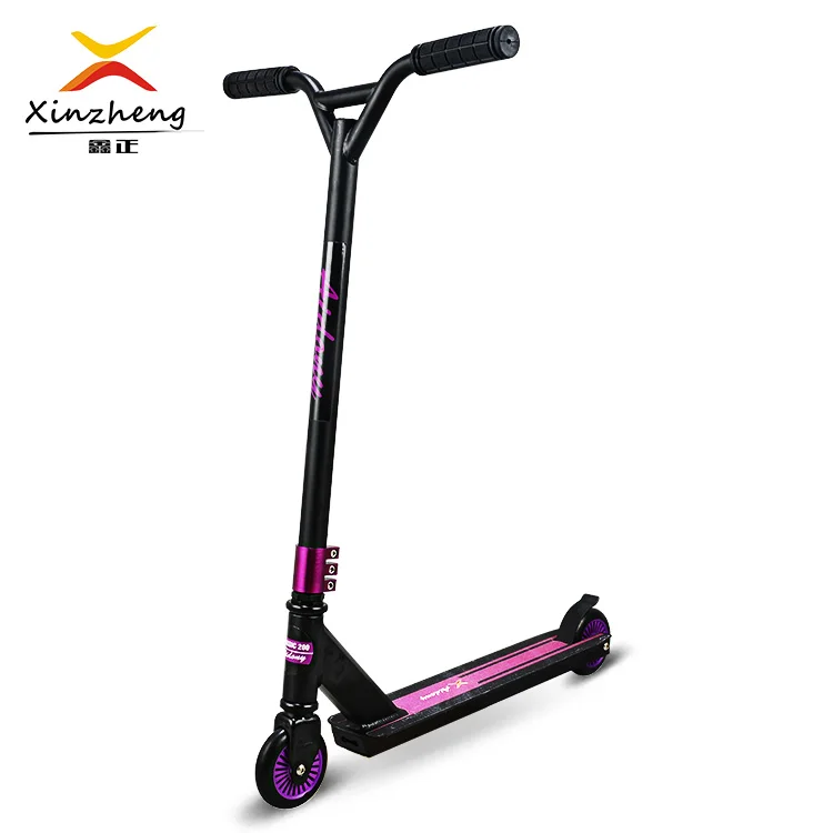 Ce Approved Freestyle Custom Two Pu Wheel Aluminum Kick Stunt Scooter Blunt Scooter for Kids and Adults