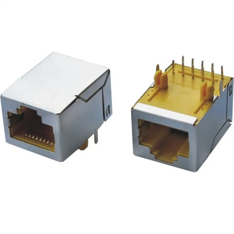  8-pin модульный разъем Jack/щит печатной платы Rj45 муфтовый стыковочный переводник формованные с трансформатором в