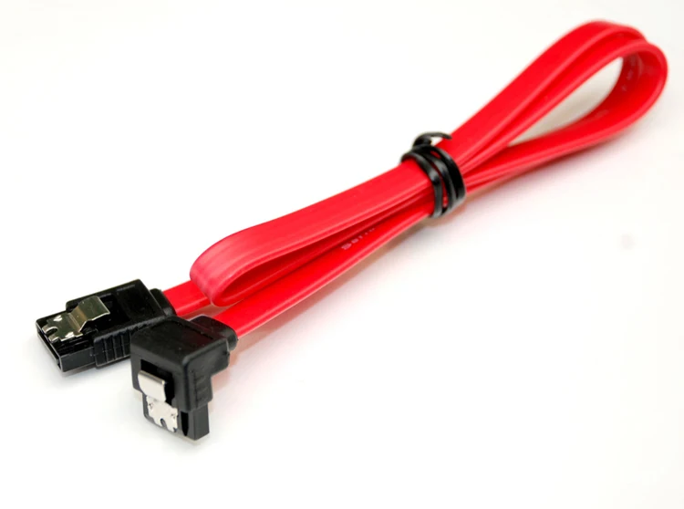 SATA III cable SATA 3.0 cable red straight to right-angle applicable to all SATA interface for computer HDD