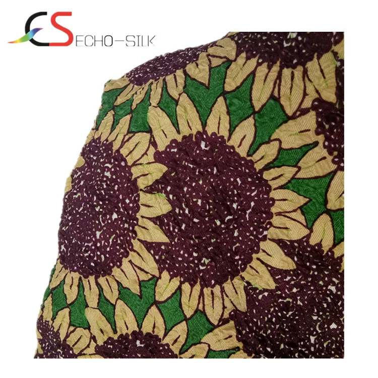 Изготовленный На Заказ Шелковый жаккардовый пузырь, шелковая ткань для платья