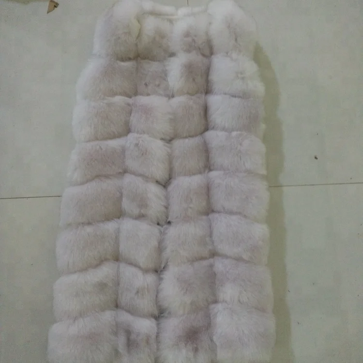 
Ladies Fancy Knit Waistcoat Womens Raccoon Faux Fur Vest 