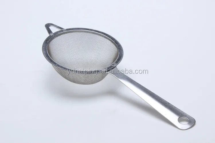 Universal fine hole mesh tea infuser filter for loose tea leaves and coffee filter strainer with wire long handle