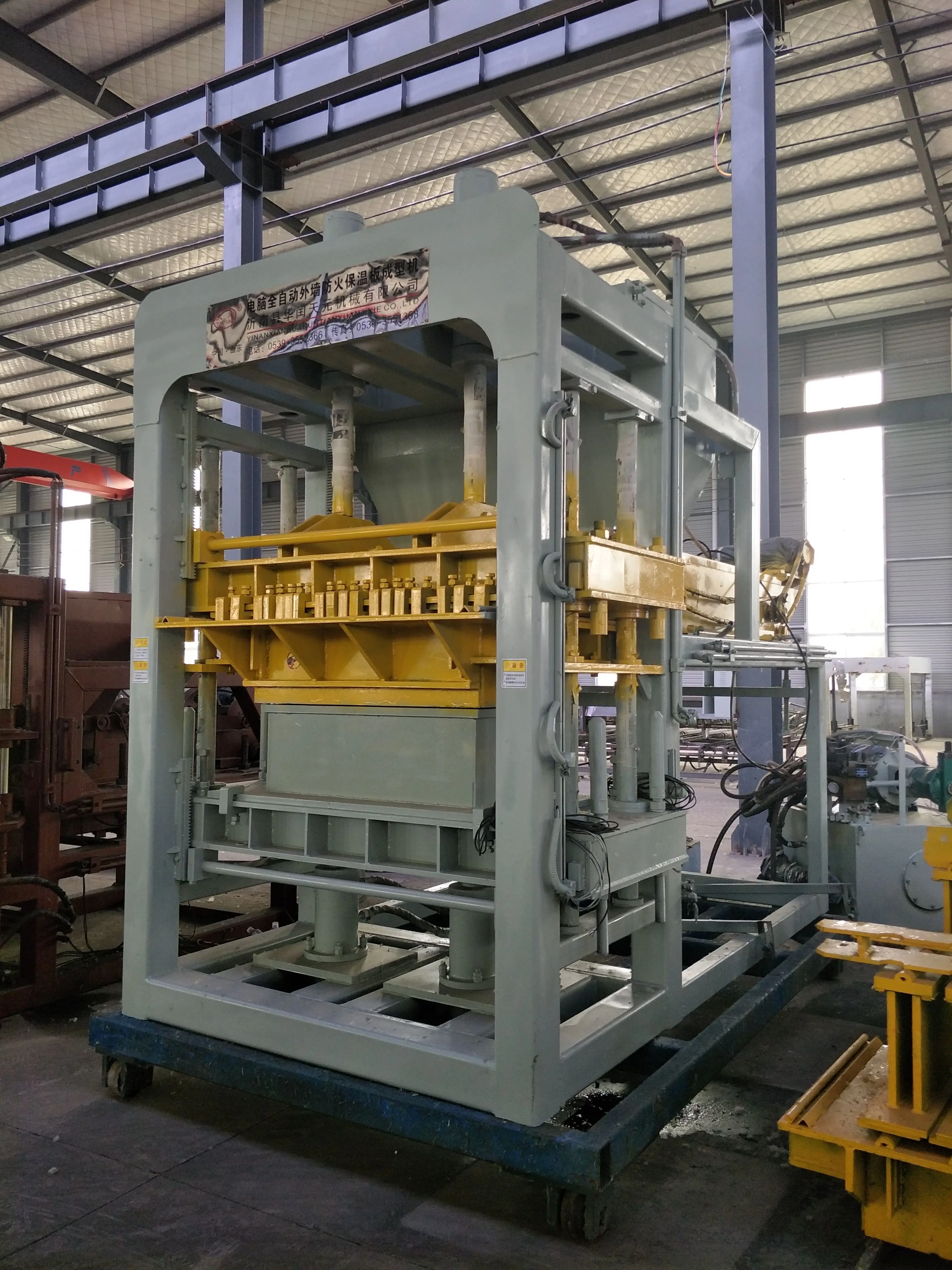 BWY-E expanded perlite insulation bricks making machine, insulated brick machine, insulated block machine
