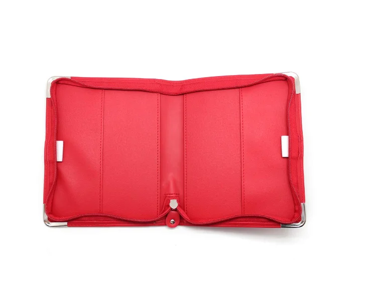 Custom PU Leather Bible Book Cover With Zipper
