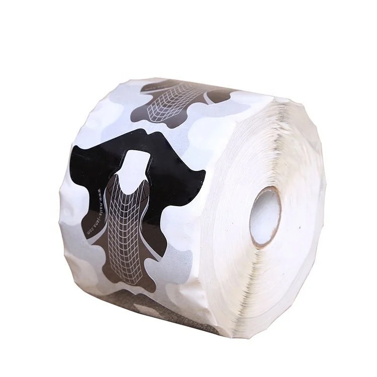 
2019 OEM Private Label Extra Long Slef Advensive Guide For Acrylic UV Gel Tip Extension Acrylic Paper Nail Form 