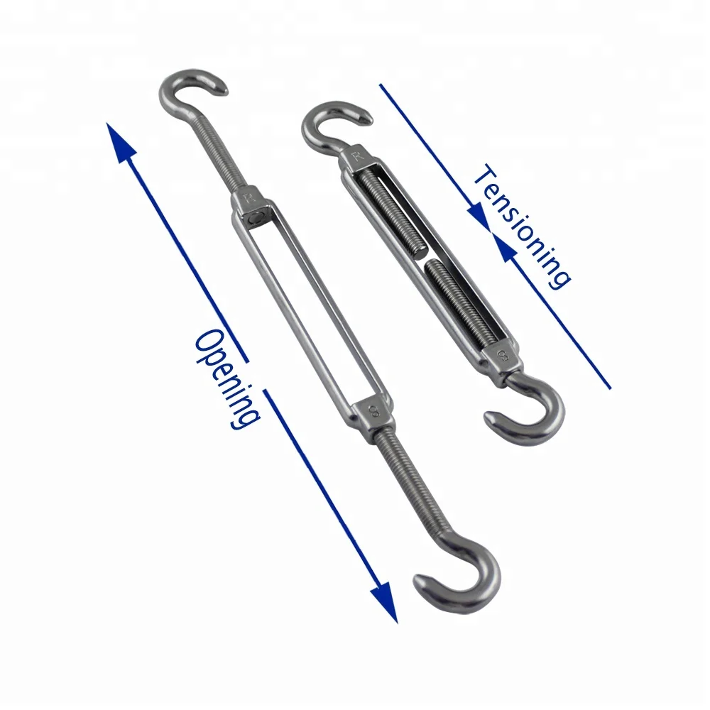 M6 из нержавеющей стали, европейский стиль, закрытый корпус, двойные крючки, поворотная пряжка