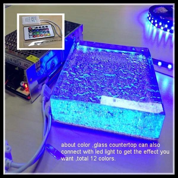 
Luxury restaurant bar counter tops,bar top with LED 