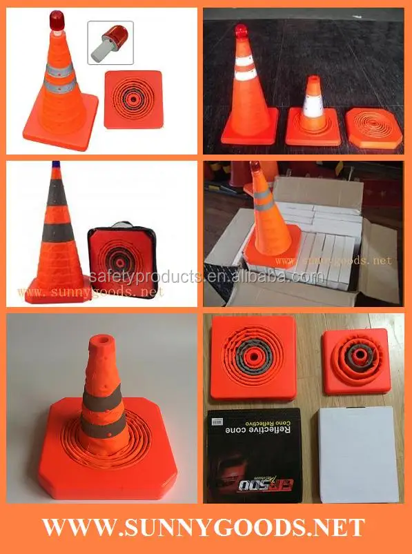 height 700mm retractable road safety cones