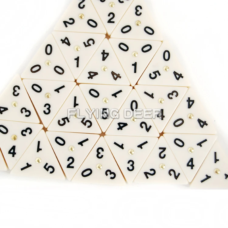 Hot sale gambling products cheap plastic triangle domino