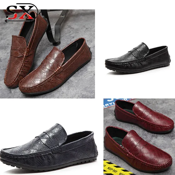 Hot Selling Superior Quality Outdoor Mens PU Loafer Shoes Casual Slip on Driver loafer