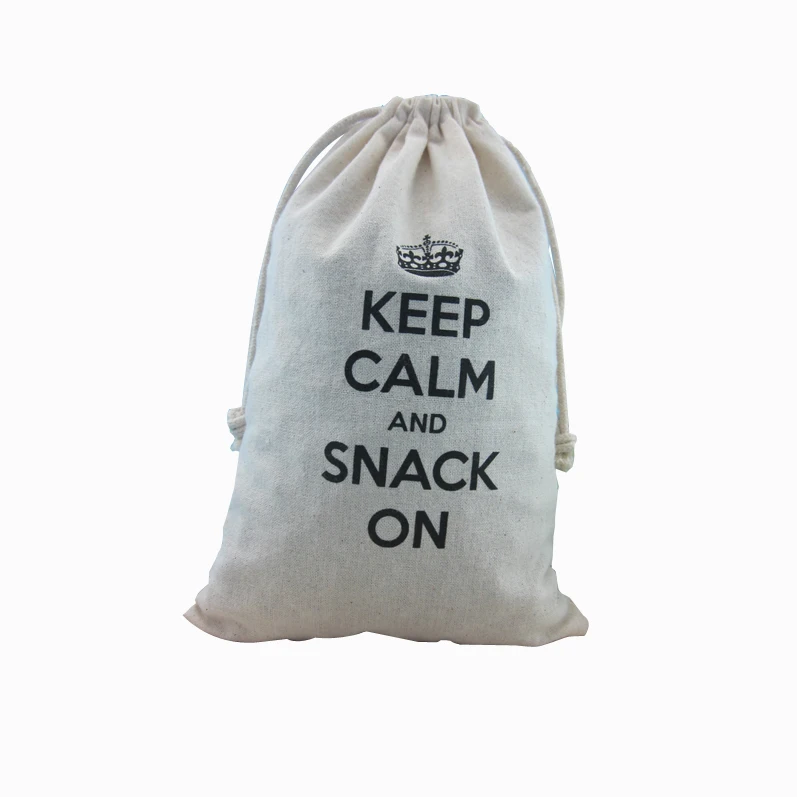 Хлопковая Подарочная сумка из муслина с индивидуальным логотипом